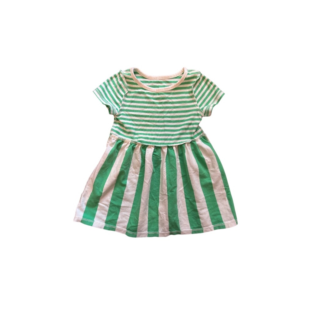 Cat & Jack Green and White Raglan Sundress